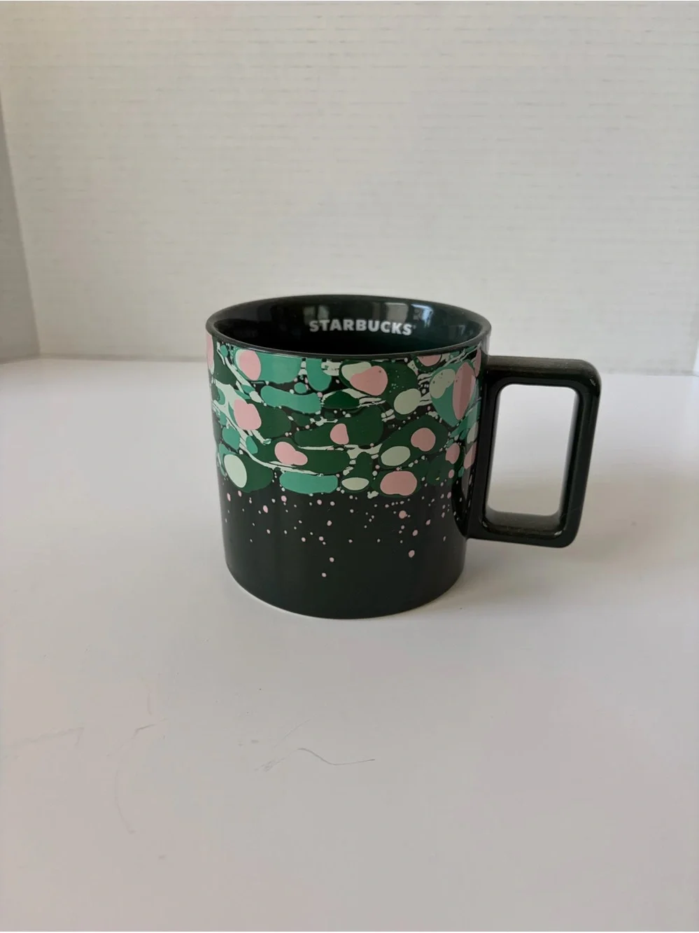 Starbucks‎ Holiday 2022 Venetian Marble Forest Green Ceramic Coffee Mug